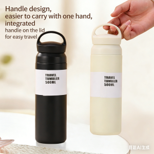 304 Stainless Steel Insulated Mug Handheld Coffee Cup Element-Inspired Cup Student-Friendly High-Quality Water Bottle for Women Customizable